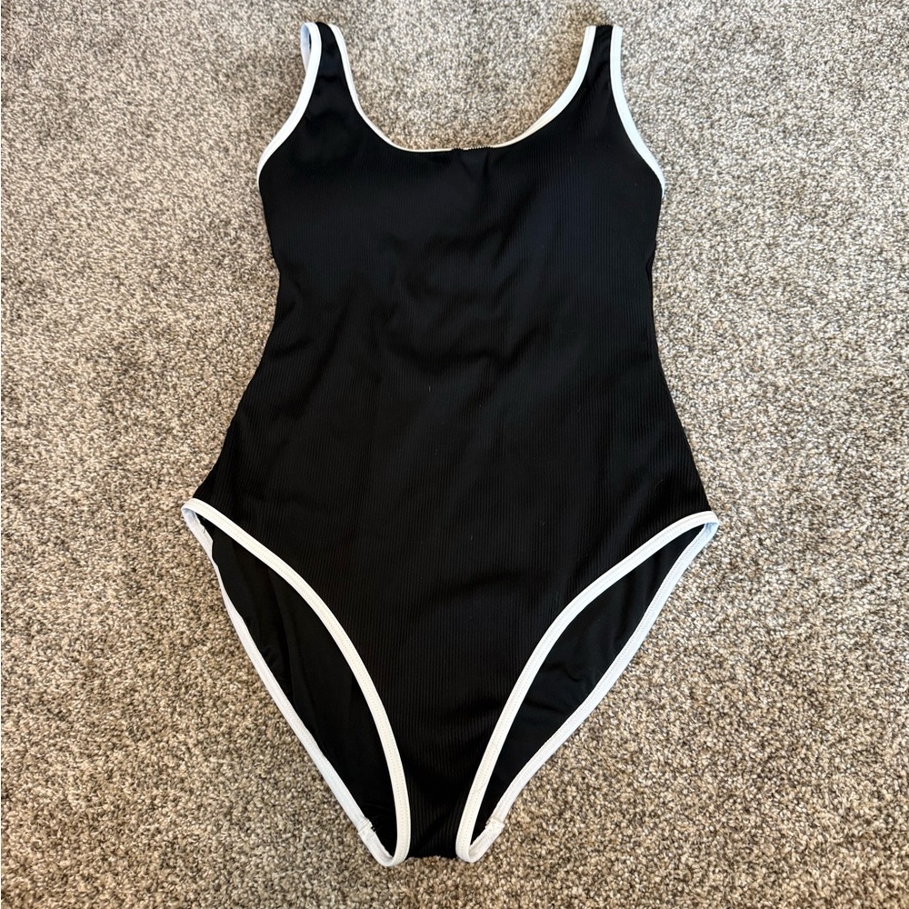 Amazon Black and White Women's One Piece Swimsuit